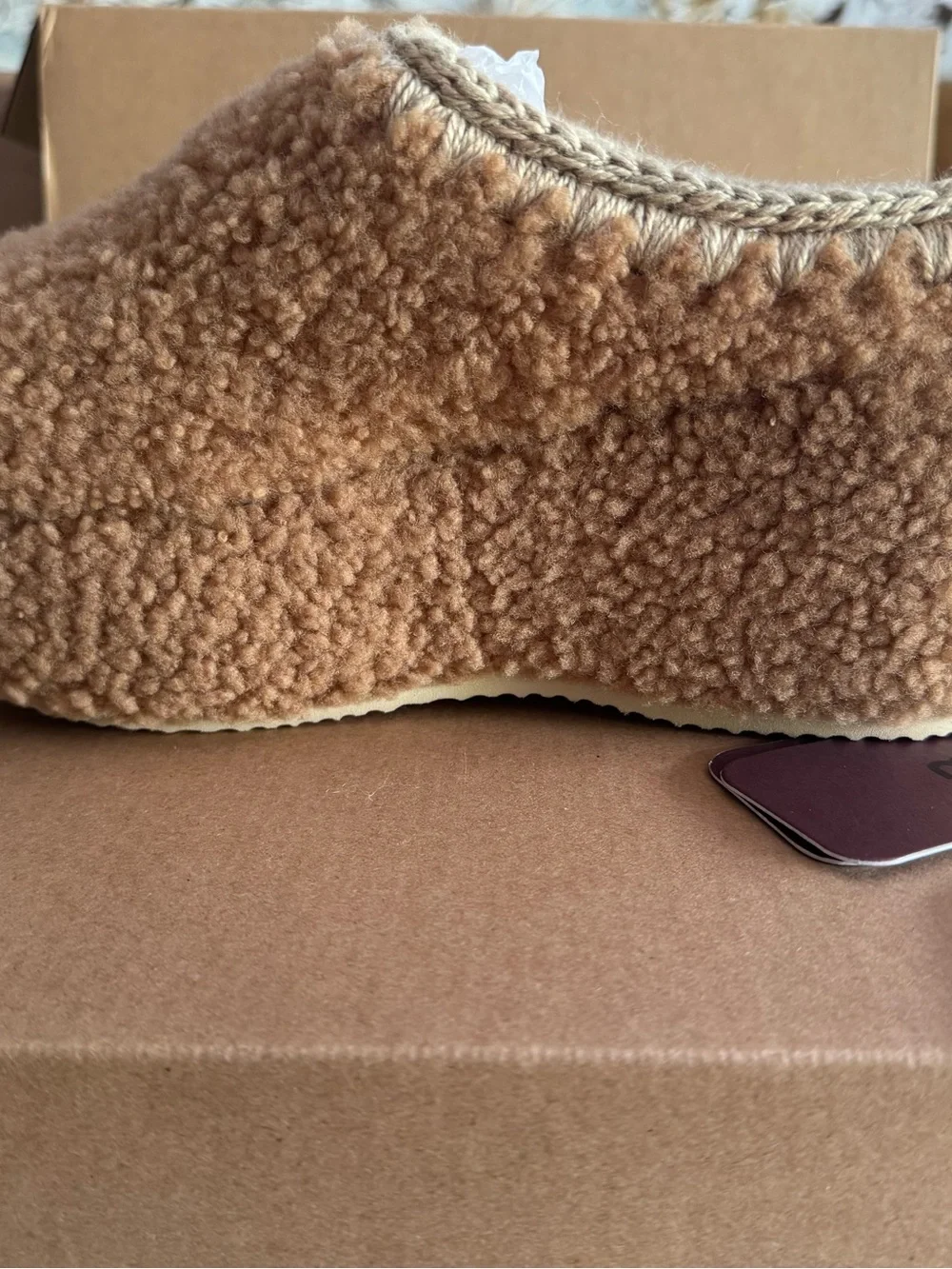 Mou Curly Sheepskin Clog - Picture 2 of 10